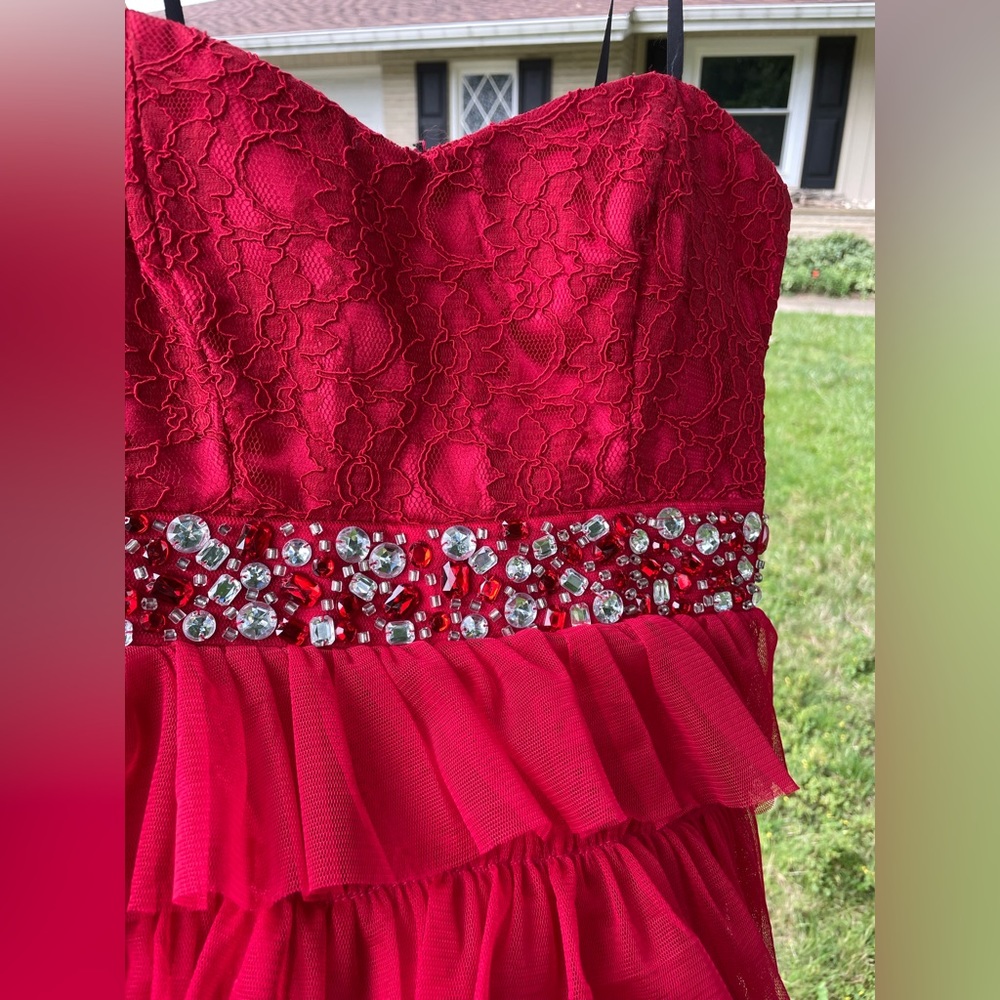 Short Red Homecoming Dress